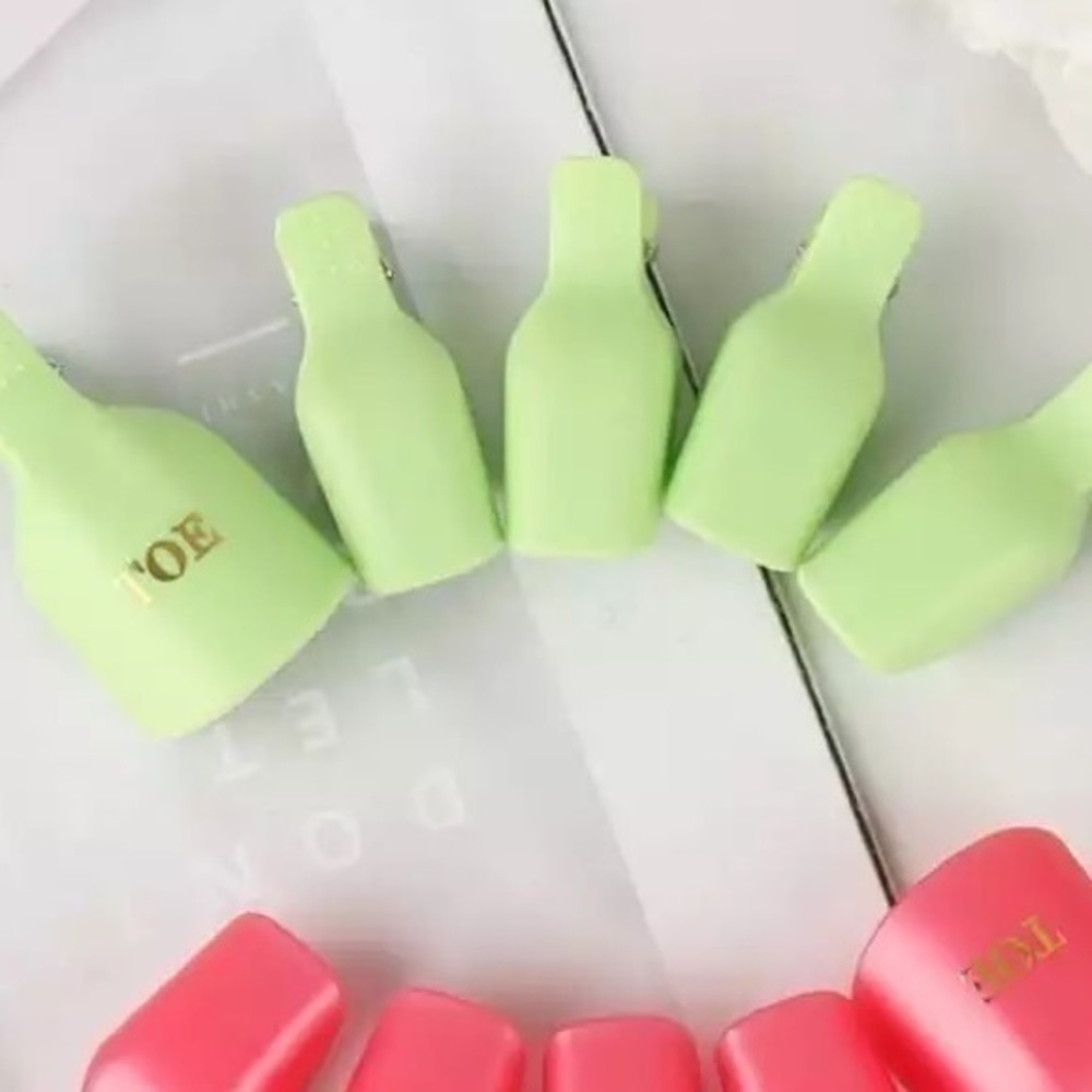 10 toe clamps for gel polish removal